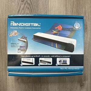 Pandigital Personal Photo Scanner Converter PANSCN06R No PC Needed Open Box